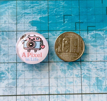 Custom 25mm Glass Photo Magnets - Set of 4