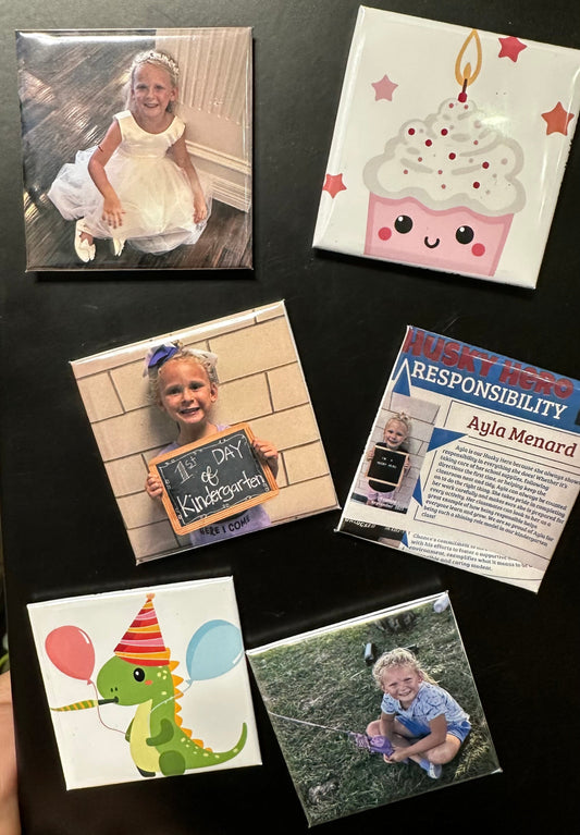 Custom 2"x2" Square Photo Magnets